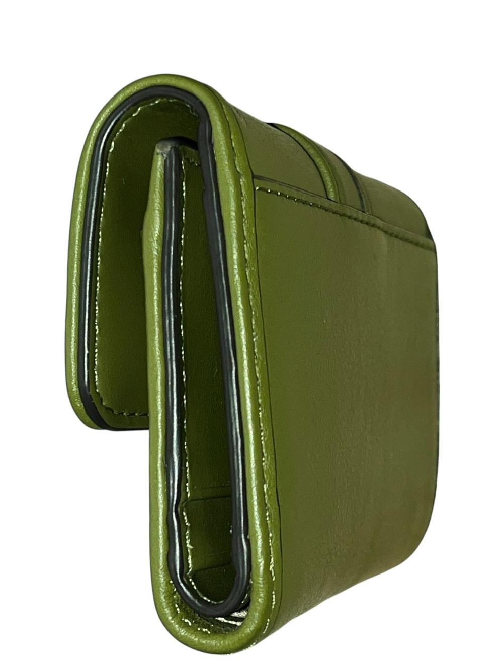 Michael Kors Colby Small Leather Tri-Fold Wallet in Safari Green - Picture 5 of 10
